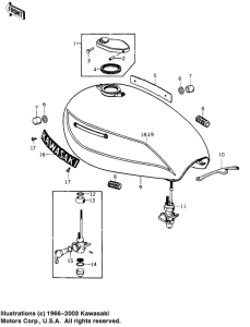 KZ1000 Tank fuel