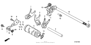 CB250 Вилка переключения передач