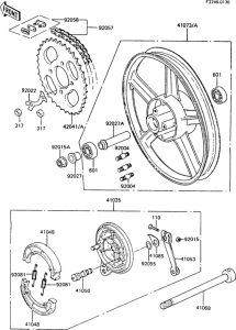 AR50 Задняя ступица колеса