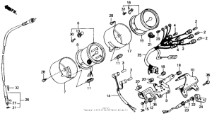 GB500 Спидометр + тахометр