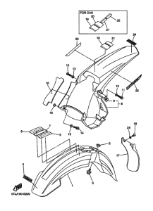 WR450F WR450FX Крыло