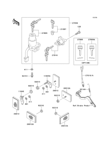 KL650 Замок зажигания