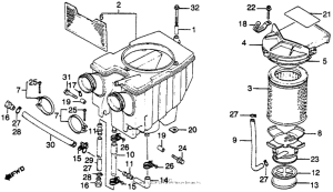 CB450S Воздушный фильтр