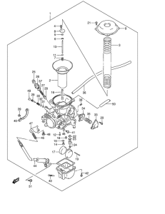 VZ800 Rear карбюратор