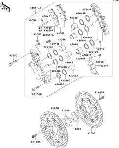 ZR1100 Передний тормоз
