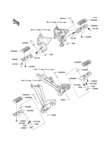 ZX1000 Подножки
