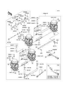 ZX900 Carburetor assy
