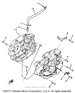 SR185H Картер двигателя