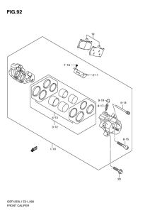 GSF1250 (ABS) Передний суппорт