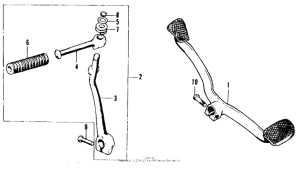 CT90 Kick starter + change pedal