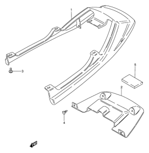 AX100 Обтекатель сидения