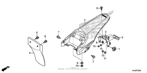 CRF80F Задний бампер