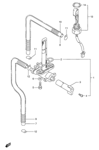 GSX-R1100 Топливный кран