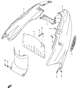 UE150 Обтекатель задний