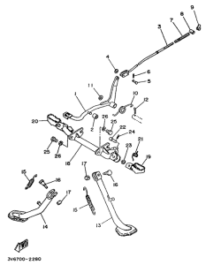 AG100 Stand. footrest