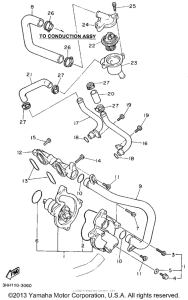 FZR600RF Водяной насос
