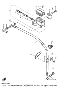 XT600EA Главный тормозной цилиндр