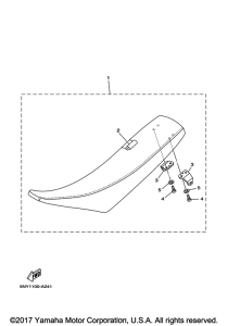 YZ125J2 Сиденье