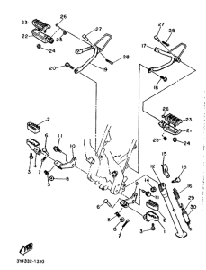 XTZ660N (20.0KW) Stand. footrest