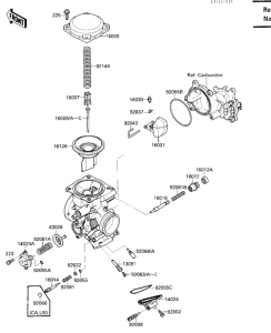 VN1500 Детали карбюратора