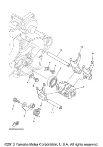 YZ125D2 Копирный вал