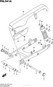 LS650 Rear Swingingarm