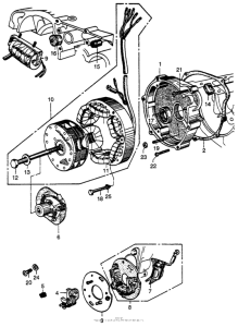 CB92 Alternator + points + advancer