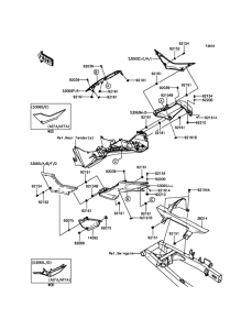 EX300 Боковые обтекатели