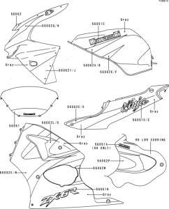ZX600 Decals(1 / 2)(gray / gray)