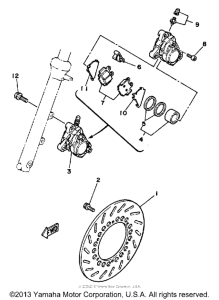 SRX250T Front brake-caliper