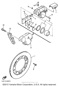 FJ1200TC Задний суппорт