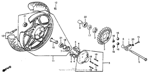 CB750SC Переднее колесо