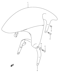 RG125 Переднее крыло