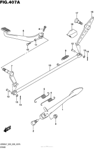 VZ800 Подножка