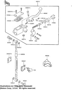 KX125 Передний тормозной цилиндр