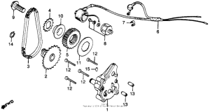 CB400 Oil pump + oil pressure switch