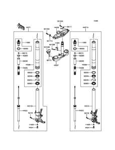 ZG1400 Передняя вилка