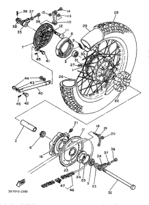 SR500 Переднее колесо