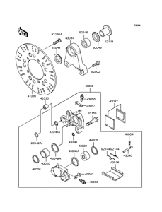 ZR1200 Задний тормоз