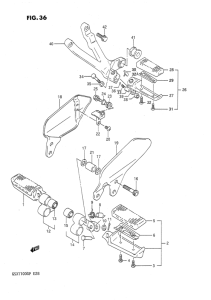 GSX1100 Подножки