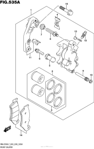 RM-Z250 Передние тормоза