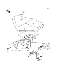 VN400 Сиденье