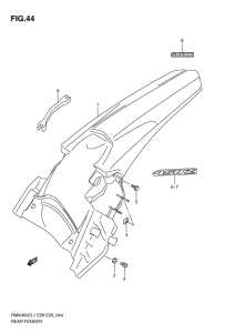 RMX450 Заднее крыло