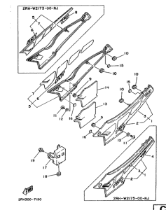 TZR125 Couvercle lateral