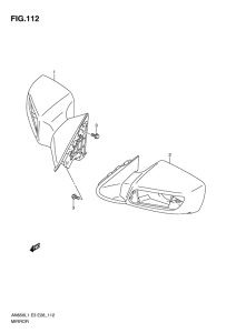 AN650 (ABS) Зеркало