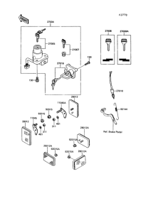 KL650 Замок зажигания
