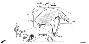 CTX700N DCT Переднее крыло