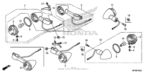VT1300CT Задний фонарь