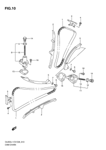 DL650 (ABS) Держатель направляющей