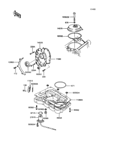 ZX400 Поддон картера